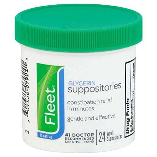 Fleet Adult Glycerin Suppositories  24 Count