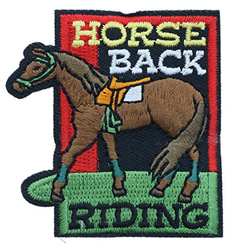 Full Horse Horseback Riding 2 inch small Iron on Patch Ava4192