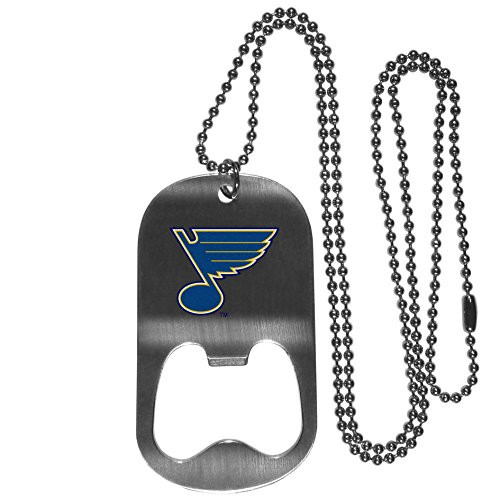 NHL Siskiyou Sports Fan Shop St- Louis Blues Bottle Opener Tag Necklace 20 inch Steel NHL Siskiyou Sports Fan Shop St- Louis Blues Bottle Opener Tag Necklace 20 inch Steel
