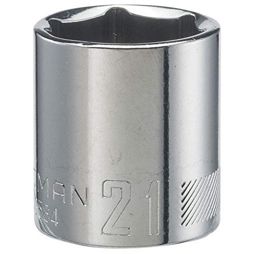 CRAFTSMAN Shallow Socket  Metric  3-8-Inch Drive  21mm  6-Point CMMT43584