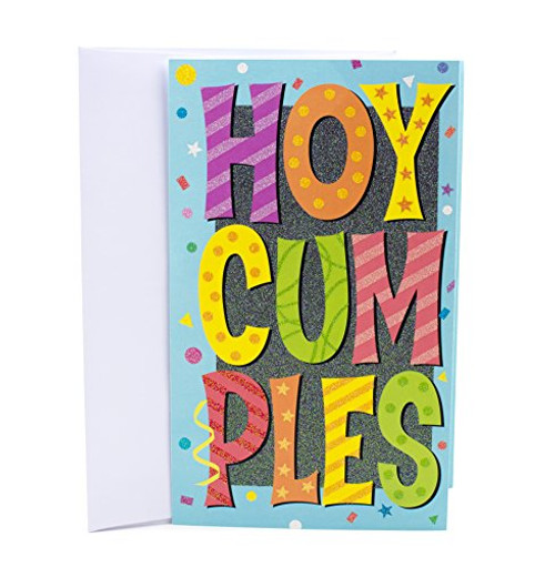Hallmark Vida Spanish Birthday Card Pop-Up Banner and Cake