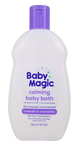 Baby Magic Calming Baby Bath  9oz   Lavender   Chamomile   Tear-Free  Free of Parabens  Phthalates  Sulfates and Dyes