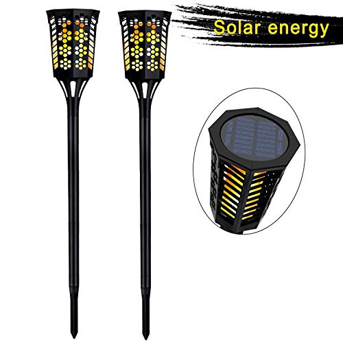 XTREME SOL Solar Lights Outdoor - Flickering Flames Torch Lights Solar Light - Dancing Flame Lighting 96 LED Dusk to Dawn Flickering Tiki Torches Outdoor Waterproof Garden Solar Powered (2Pack Black) XTREME SOL Solar Lights Outdoor - Flickering Flames Torch Lights Solar Light - Dancing Flame Lighting 96 LED Dusk to Dawn Flickering Tiki Torches Outdoor Waterproof Garden Solar Powered (2Pack Black)