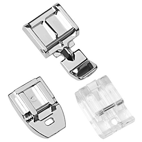 FASHIONROAD 1pcs Zipper Foot and 1pcs Invisible Zipper Foot for All Low Shank Snap-On Singer Brother Babylock Janome Kenmore Juki New Home Elna FASHIONROAD 1pcs Zipper Foot and 1pcs Invisible Zipper Foot for All Low Shank Snap-On Singer Brother Babylock Janome Kenmore Juki New Home Elna