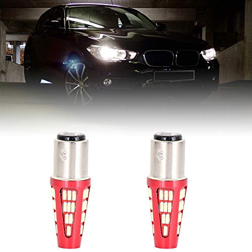 SCITOO 1157 LED Light Bulbs Super Bright 48SMD 2057 2357 7528 BAY15D for Backup Reverse Lights Tail Lights 2Pcs