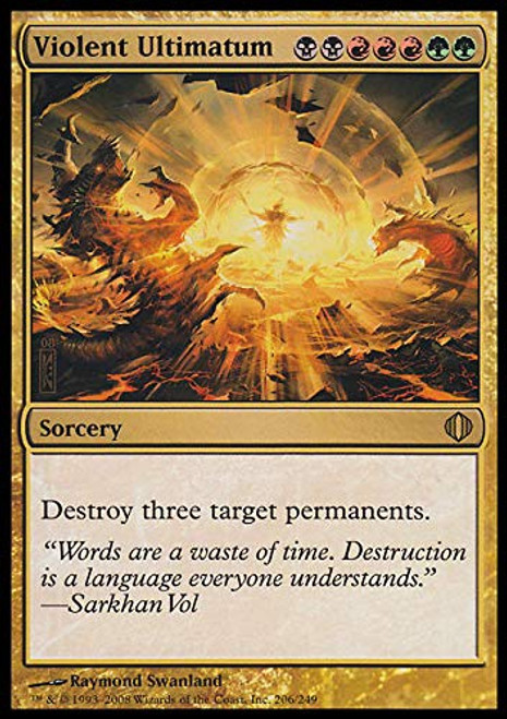Magic The Gathering - Violent Ultimatum - Shards of Alara Magic The Gathering - Violent Ultimatum - Shards of Alara