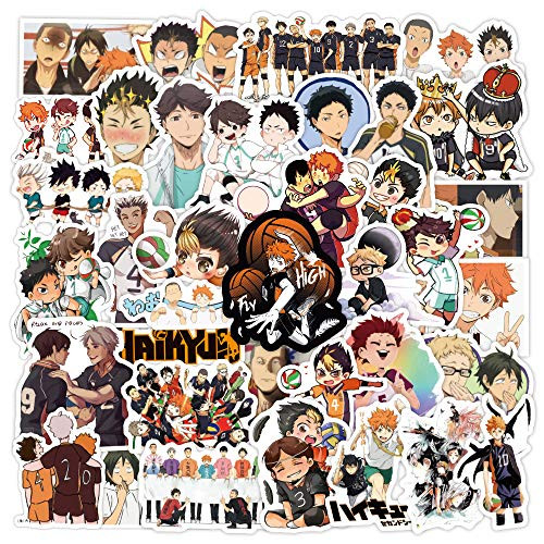 SEBADA 102Pcs Haikyuu Stickers for Laptop Motorcycle Bicycle Skateboard Luggage Decal Graffiti Patches No-Duplicate Sticker Pack  HXQX