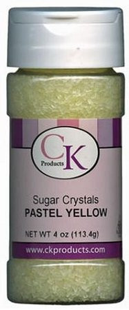 CK Products 4 Ounce Sugar Crystals Bottle  Pastel Yellow