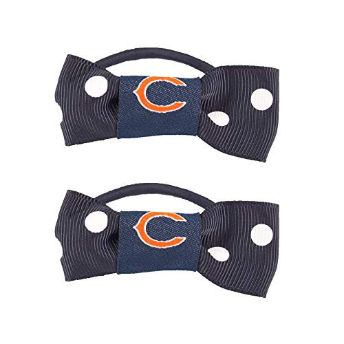 NFL Chicago Bears Bow Pigtail Holder 2-Pack NFL Chicago Bears Bow Pigtail Holder 2-Pack