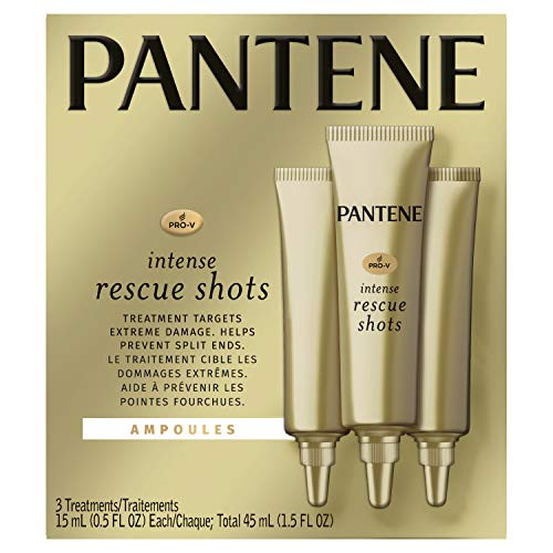 Pantene  Rescue Shots Hair Ampoules Treatment  Intensive Repair of Damaged Hair  Pro-V  0-5 fl oz 3 Count