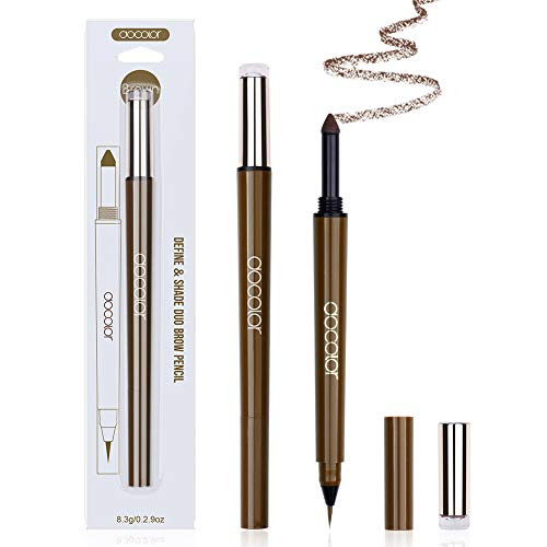 Docolor Eyebrow Pencil 2 in 1 Brow Define Fill Duo Double-sided Eyebrow Pencil and Eyeliner Brush Brown Docolor Eyebrow Pencil 2 in 1 Brow Define Fill Duo Double-sided Eyebrow Pencil and Eyeliner Brush Brown