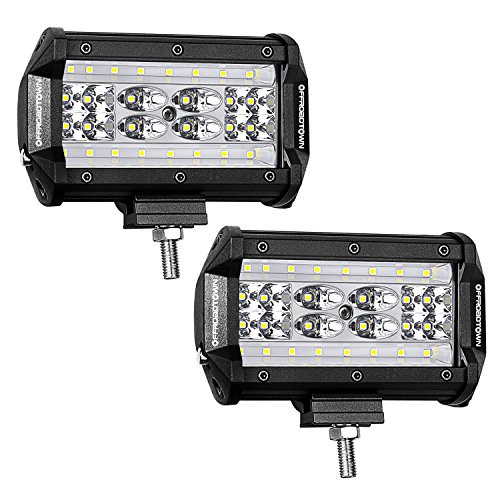 LED Pods, OFFROADTOWN 5'' 168W QUAD Row LED Light Bar Spot Flood Combo Beam Off road Driving Fog lights Waterproof LED Cubes OSRAM Work Light for Truck Jeep Motorcycle Boat, 3 Year Warranty LED Pods, OFFROADTOWN 5'' 168W QUAD Row LED Light Bar Spot Flood Combo Beam Off road Driving Fog lights Waterproof LED Cubes OSRAM Work Light for Truck Jeep Motorcycle Boat, 3 Year Warranty