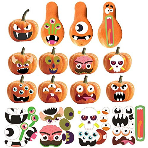 4 Sheets Halloween Pumpkin Stickers 12 Funny and Classic Pumpkin Expressions Stickers for Pumpkins and Squashes Halloween Pumpkin Decorations Make a Pumpkin Face Stickers Halloween 4 Sheets Halloween Pumpkin Stickers 12 Funny and Classic Pumpkin Expressions Stickers for Pumpkins and Squashes Halloween Pumpkin Decorations Make a Pumpkin Face Stickers Halloween