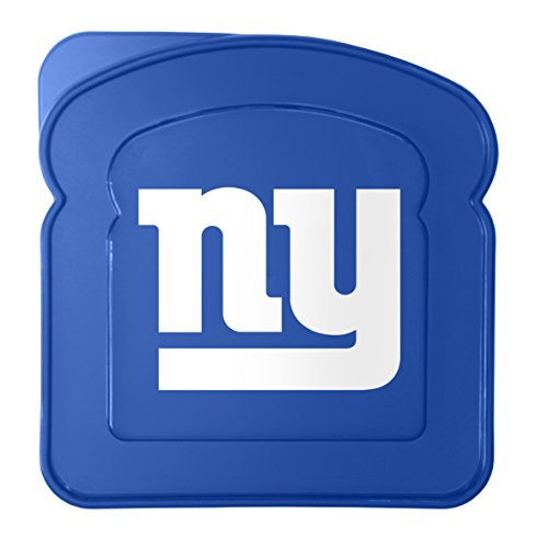 Boelter Brands NFL New York Giants Plastic Sandwich Container Container  Blue  5-5