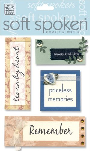 Me   My Big Ideas Soft Spoken Themed Embellishments  Remember