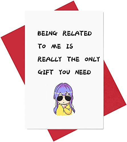 Funny Birthday Card for Brother  Joke Bday Card for Sister  Hilarious Card for Cousin