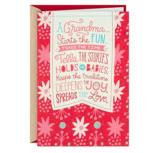 Hallmark Christmas Card for Grandma Spread The Love