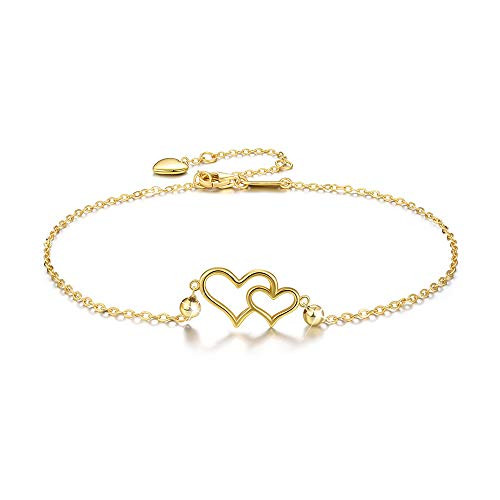 Dainty Ankle Bracelets for Women Heart Anklet Silver Rose Gold Anklet 14K Gold Anklets for Women Foot Chain Anklet Beach Foot Jewelry B Gold Dainty Ankle Bracelets for Women Heart Anklet Silver Rose Gold Anklet 14K Gold Anklets for Women Foot Chain Anklet Beach Foot Jewelry B Gold