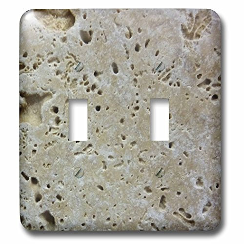 3dRose lsp532312 Beige Stone-Double Toggle Switch
