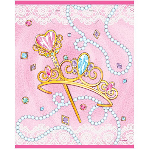 Jeweled Pink Princess Goodie Bags  8ct