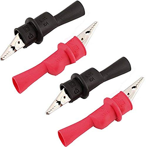 4pcs Alligator Clip Crocodile Clamp for Insulated MultiMeter Test Lead Meter Probe