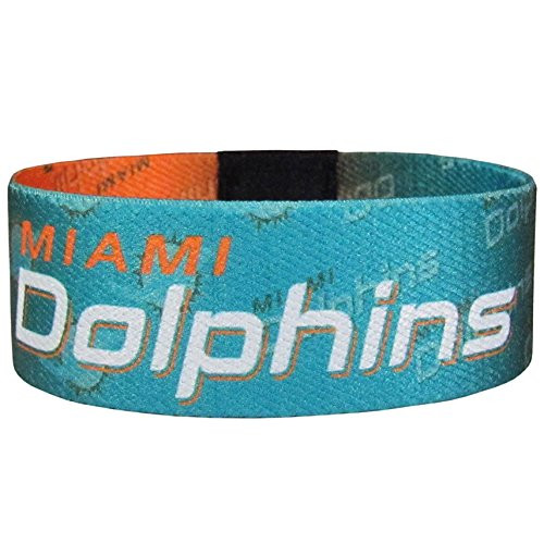 NFL Siskiyou Sports Fan Shop Miami Dolphins Stretch Bracelets One Size Team Color