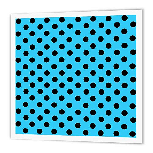 3dRose ht566841 Black Polka Dots on Sky Blue-Classic Retro 50s Stylish Spots Pattern-Iron On Heat Transfer 8 by 8 for White Material 3dRose ht566841 Black Polka Dots on Sky Blue-Classic Retro 50s Stylish Spots Pattern-Iron On Heat Transfer 8 by 8 for White Material