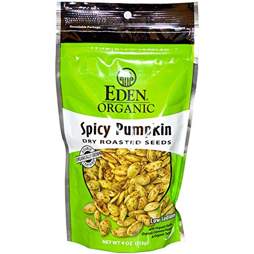 Eden Foods Organic Spicy Pumpkin Dry Roasted Seeds 4 oz 113 g Eden Foods Organic Spicy Pumpkin Dry Roasted Seeds 4 oz 113 g