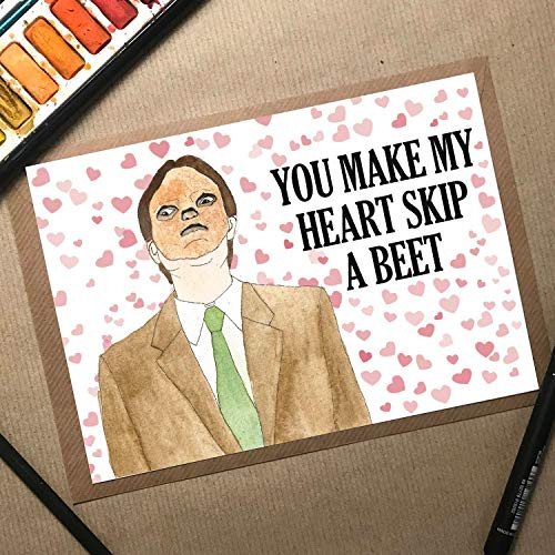 Skip a Beet Dwight  Dwight Birthday Card  The Office Birthday Card  Funny Anniversary Card  Wife Birthday Card