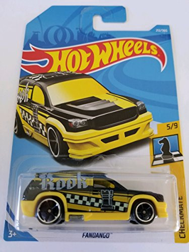 Hot Wheels 2018 50th Anniversary Checkmate Fandango Rook 212-365  Black and Yellow