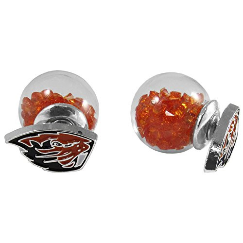NCAA Siskiyou Sports Fan Shop Oregon State Beavers Front-Back Earrings One Size Team Color NCAA Siskiyou Sports Fan Shop Oregon State Beavers Front-Back Earrings One Size Team Color