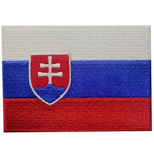 Slovakia Flag Embroidered Patch Slovak Republic Iron On Sew On National Emblem Slovakia Flag Embroidered Patch Slovak Republic Iron On Sew On National Emblem