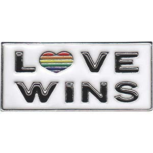 C D Visionary JSX Love Wins Metal Lapel Pin  Multi Color