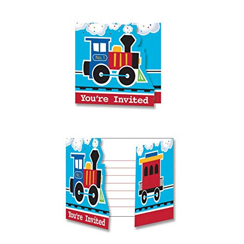Creative Converting Train Party Invitation  One size  Multicolor
