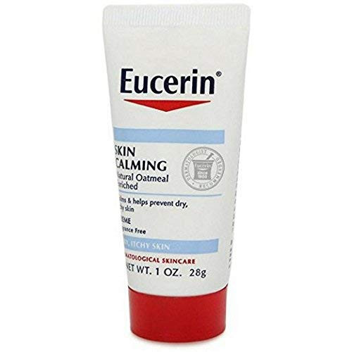 Eucerin Skin Calming Daily Moisturizing Creme 1 oz Pack of 3