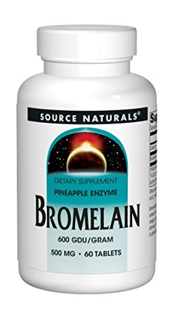 Source Naturals Bromelain 500mg Proteolytic Enzyme Supplement - 60 Tablets Source Naturals Bromelain 500mg Proteolytic Enzyme Supplement - 60 Tablets