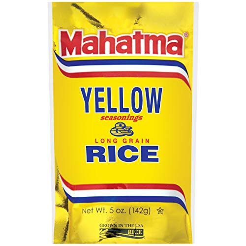 Mahatma Yellow Seasonings Long Grain Rice Gluten-Free Non-GMO Vegan 5 oz Bag Mahatma Yellow Seasonings Long Grain Rice Gluten-Free Non-GMO Vegan 5 oz Bag