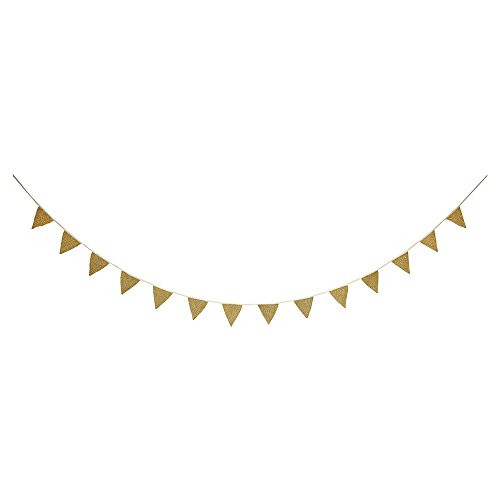 Meri Meri Gold Knitted Flag Garland