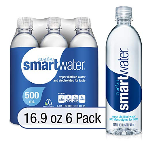 smartwater vapor distilled premium water bottles 16-9 fl oz 6 Pack smartwater vapor distilled premium water bottles 16-9 fl oz 6 Pack