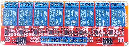 LIVISN DC 12V 8-Channel Relay Module High Low Level Trigger with Optocoupler Isolation Load DC 30V AC 250V 10A for PLC Automation Equipment Control Industrial Control Arduino 24V 2 CH