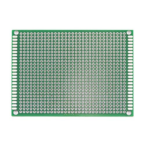 Wangcheng Double Sided Universal Printed Circuit Board PCB Prototyping Prototype Proto Board for DIY Solder Breadboard 5PCS7x9cm