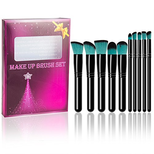 Makeup Brushes Set 10PCS SONGQEE Premium Synthetic Kabuki Foundation Blending Cosmetic Brushes Blush Concealer Eyeliner Face Powder Brush Makeup Brush Kit Makeup Brushes Set 10PCS SONGQEE Premium Synthetic Kabuki Foundation Blending Cosmetic Brushes Blush Concealer Eyeliner Face Powder Brush Makeup Brush Kit