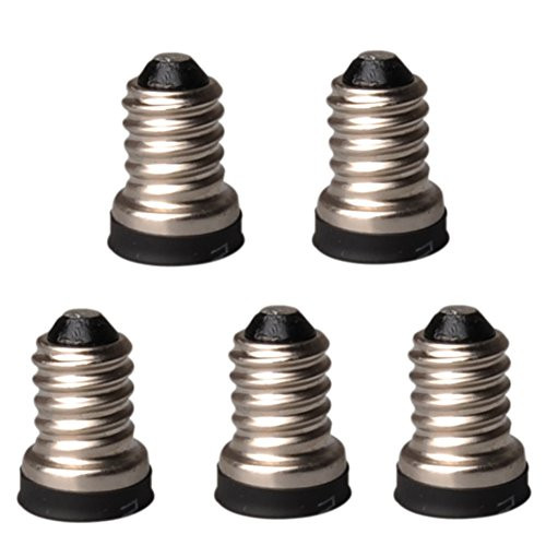 E14 to E12 Light Sockets Adapter  Light Bulb Socket  Bulb Base Adapter  Converters Lamp Holder Pack of 5