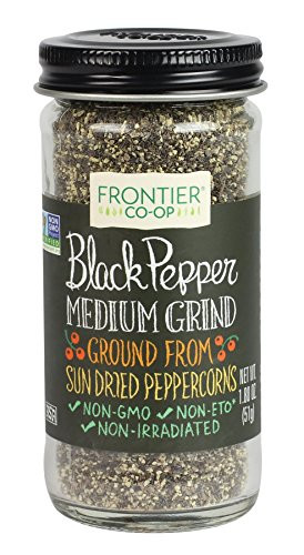 Frontier Pepper  Black Medium Grind  1-8-Ounce Bottle