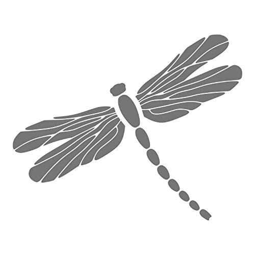 Dragon Fly  Pick Color  Vinyl Transfer Sticker Decal for Laptop-Car-Truck-Window-Bumper 4  x 3-2   Gray