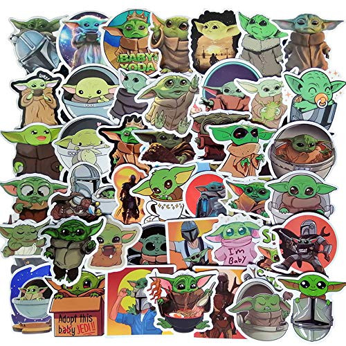 Auony 50pcs Waterproof Stickers  Laptop Water Bottle Luggage Snowboard Car Bicycle Skateboard Decal Stickers for Kids Teens Adult
