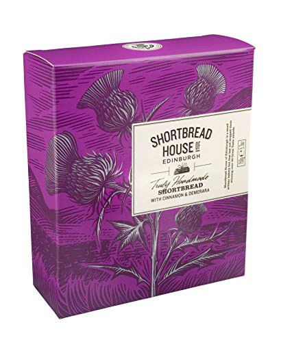 Shortbread House Of Edinburgh Truly Handmade Shortbread One Box Cinnamon   Demerara