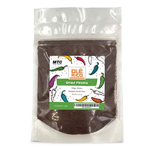 Pasilla Chili Powder 1-5 oz Ground Chile For Mole Sauce  Taco Seasoning  Tamales  Salsa  Chili  Meats  Soups  Stews by Ole Rico