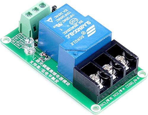 DWZ 5V 30A 1 Channel Relay Module 1-Channel Relay Control Board with Ptocoupler Output 1 Way Module Board