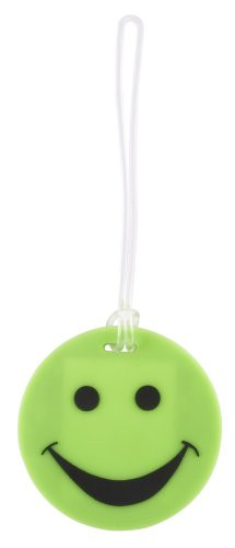 Lewis N- Clark Smiley luggage tag green